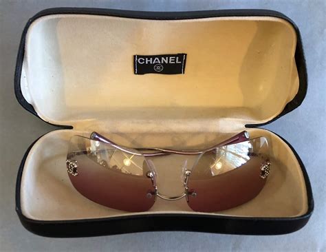 rimless vintage chanel sunglasses|chanel vintage sunglasses shop.